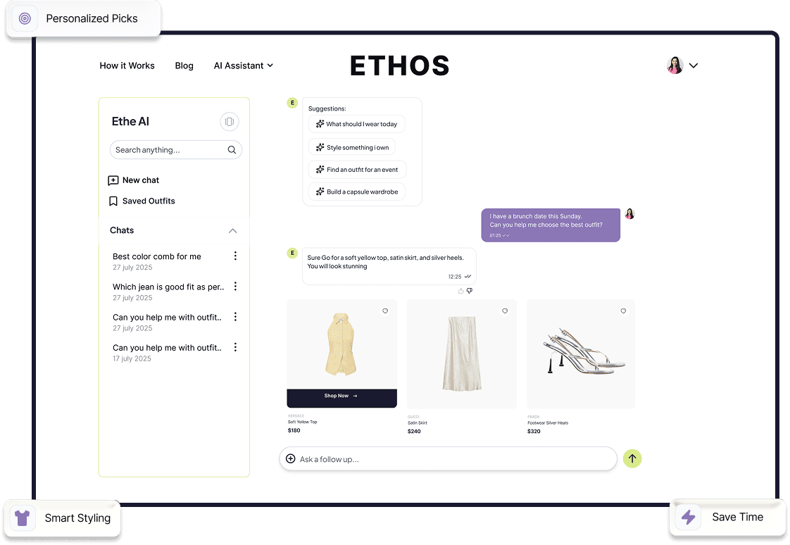 ETHOS AI Stylist Interface
